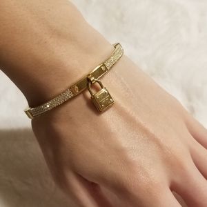 Gold Michael Kors pavé bracelet